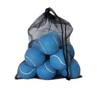 LOVIVER Lot de 12 balles de Tennis pour entraînement avec Pochette à Cordon de Serrage, Bleu
