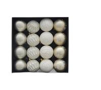 LOVIVER Lot de 16 Boules de Noël Brillantes à Suspendre pour décoration de fête, idéal pour Le Nouvel an, Un Mariage, Un Anniversaire ou Tout Simplement pour, Or