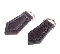 LOVIVER Lot de 2 Attaches-étiquettes en Cuir de Rechange, Café
