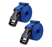 LOVIVER Lot de 2 Sangles de Fixation en Nylon pour Sac de Golf, pour Valise, Pratique, à Dégagement Rapide, Bleu