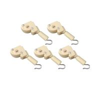 LOVIVER Lot de 5 inclineurs de pour crochet métallique horizontal de 1 pouce, pièce de rechange universelle, mécanisme d'inclinaison de store, Beige