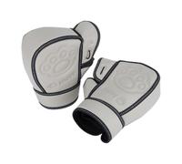 LOVIVER Manchons Chauffants en Cuir PU Nettoyable et Doublure Molletonnée pour Confort par Temps Froid pour UX Roues, Gris