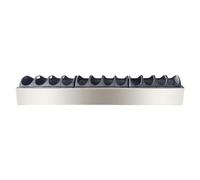 LOVIVER Mangeoire à Poulets en métal, Grande capacité, Distributeur d'aliments pour Poussins, Plateau d'alimentation pour volailles, Oiseaux, oies, 60 Cm X 11 Cm X 7.5