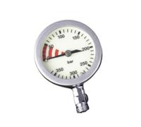 LOVIVER Manomètre de Plongée Jauge de Pression Compteur d'Air Indicateur de Bouteille avec Cadran Large et Lecture Claire Tuyau Flexible pour Installation, Manomètre De Plongée Sans Tube
