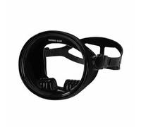 LOVIVER Masque de Plongée Vue Panoramique 180° Lunette Visière Équipement Structure PC Robuste et Lentille Claire Antibuée Joint Étanche en Silicone Doux , Noir
