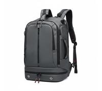 LOVIVER Men Travel Pack Sac à Dos Homme Convertible Sacoche Ordinateur Valise Cabine Grande Capacité Oxford Polyester Imperméable avec Compartiment 16 Pouces, Gris, Gris, 19 Pouces