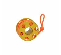 LOVIVER Mini de Plongée avec Ligne de Nylon Porte Clés Souvenir en Alliage d'Aluminium Compact et Résistant Adapté aux Plongées de Nuit Apnée Snorkeling, Or-orange