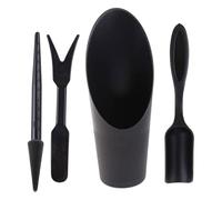 LOVIVER Mini-ensemble d'outils de jardinage à main, pour transplanter, creuser, planter, désherber, et inclure une pelle à terre pour bonsaïs et plantes