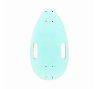 LOVIVER Mini Planche Skateboard Teardrop Plateau Deck Planchette Bois avec Surface Lisse et Poignées Découpées en Érable Dur Convient au Bricolage, Vert Menthe