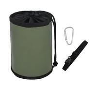 LOVIVER Mini sac banane portable avec mousqueton, fermeture à cordon, pochette à outils robuste, support utilitaire pour bricoleurs, Vert