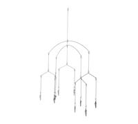 LOVIVER Mobile photo suspendu en métal avec 10 pinces, idéal pour décorer votre intérieur, vos notes et vos dessins. Parfait pour une chambre d'enfant ou