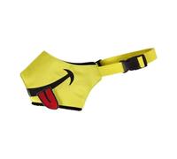 LOVIVER Muselière pour Chien, Couvre-Bouche pour Chien, Accessoires en Nylon de Dessin animé imperméable, muselière réglable, muselière pour Animaux de, Jaune, L