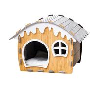 LOVIVER Niche pour Chat avec griffoir, Protection des Meubles, décoration Douce à Faire soi-même, lit pour Chat, Grotte en Feutre pour Chambre, terrasse, Petit