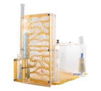 LOVIVER Nid d'habitat pour s en Acrylique Transparent avec mangeoire, boîte de présentation pour s, pour Les Amoureux, décoration, Jaune