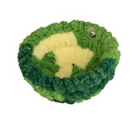 LOVIVER Nid d'oiseau hamac Mignon Lavable Perroquet cabane Oiseau lit de Couchage pour perruches inséparable Perruche Chinchilla aras, Green S