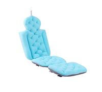 LOVIVER Oreiller de Bain Pliant Tapis Corps Complet Coussin Baignoire Coussin de Bain Oreiller Repos pour Baignoire Salle de Bain SPA Cadeaux, Bleu