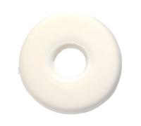 LOVIVER Oreiller de piercing d'oreille avec trou, housse souple et amovible, pour dormir sur le côté, protège-oreilles pour chambre, canapé ou salon, Rond Blanc