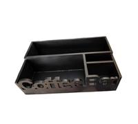 LOVIVER Organisateur de bar à café avec séparateur, organisateur de condiments de thé rustique, support de dosettes de café pour comptoir de café, salon, Noir