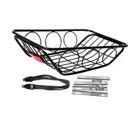 LOVIVER Panier arrière de vélo, Porte-Bagages, Pratique, Robuste et Amovible, pour Transporter Son Chien en randonnée, Ses Courses ou Ses Animaux de Compagnie, Rond