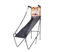 LOVIVER Panier de Basket Intérieur Jeu de Basket Arcade Système de avec Compteur Électronique Cadre en Acier et Panneau MDF Pliable Complet avec Ballons et