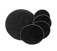 LOVIVER Peau de tête de tambour de 5 pièces, peau de peau durable à double maille, pratiquez silencieusement la peau de tête de tambour silencieuse et muette, 10 12 14 16 20 pouces
