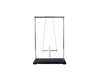LOVIVER Pendule de Physique Roue de Maxwell Appareil Démonstration Instrument Expérience Structure Métal Base Noire Stable pour Observations Claires Convient, Pendule De Maxwell Nouveau Programme
