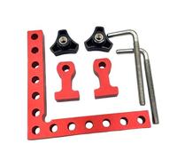 LOVIVER Pince à angle droit pour le travail du bois, outil de positionnement d'angle professionnel pour un assemblage précis, alliage d'aluminium, 3 Pièces