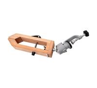 LOVIVER Pince à Coudre en Cuir, Outil de Couture, Rotation à 360 degrés, en Bois, Polyvalente, Support de Couture pour Poney à Point pour Couture à la Main