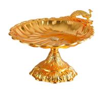 LOVIVER Plateau à fruits avec base en alliage de zinc, porte-légumes, présentoir décoratif pour la cuisine, et fruits, or