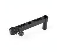 LOVIVER Plateau d'Appâts de Pêche Support Bras d'Extension Accessoire de Siège Rangement Outils Alliage d'Aluminium Léger pour Extension de Travail Autour du, Black