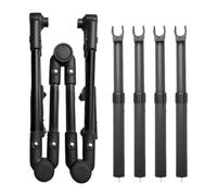 LOVIVER Poignée de Chariot Pliable, Accessoire de Remplacement pour Chariot de Jardin réglable, Barre de Traction Facile à Installer, Noir