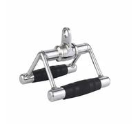 LOVIVER Poignée de Musculation Rigide pour Accessoire de Fitness Dotée d'Appui Cylindrique Angulé et Conception Métal Suspendue Adaptée à Renforcement Haut du , Poignée en V Gainée avec Tube Rotatif