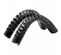 LOVIVER Poignée Fourreau pour Poignée de Sac en Cuir PU Accessoire Flexible Doux Confortable Protection Pratique pour Protéger Manche de Sac à Main Bureau Quotidien, Noir