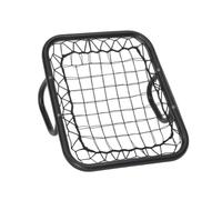 LOVIVER Portable Net Filet de Rebond Manuel Outil de Réflexe Cadre Métallique Vis Renforcées pour Retours Variés et Maîtrise du Ballon Suitable pour Séances et Jardin 50x50cm