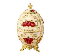 LOVIVER Porte-dents automatique au design vintage, étui à cure-dents créatif pour salle à manger, salon de thé ou restaurant, Blanc et Rouge