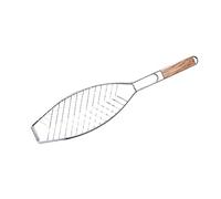 LOVIVER Porte-Poisson Professionnel Fer Unique Panier Accessoires Pratique Barbecue Grill Net Grill Panier pour Pique-Nique en Plein Air Griller Steak, b