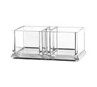 LOVIVER Porte-sachets de Sucre en Acrylique Bol de sachets de thé Sucre Sachets Plat Porte-Cartes de Visite Conteneur de Stockage pour café-Bar, Salle à, 14.6cmx8.1cmx6cm