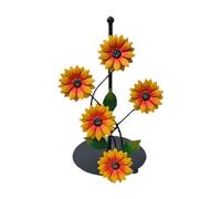 LOVIVER Porte-serviettes en papier sur pied, support vertical en métal pour serviettes en papier, idéal pour une fête, une salle de bain ou une ferme, Marguerites