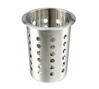 LOVIVER Pot à Couverts , Modèle Perforé , Blanc | Porte-bâtonnets, Hygiénique, Vaisselle, pour Restaurant, Particuliers