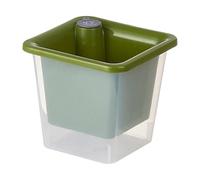 LOVIVER Pot de Fleurs Auto-arrosant pour Plantes D'intérieur, élégant, Hauteur 12 Cm, pour Pépinière, Orchidées, Bureaux, Dortoirs, Hôtels, Maison, Vert