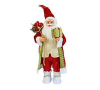 LOVIVER Poupée, Figure du Père Noël, Ornement Décor Classique Figurine de Collection Décorative pour la Maison de Table d'intérieur du Nouvel an avec, 30cm