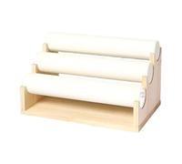 LOVIVER Présentoir à Bracelets, Support de Montres à 3 Niveaux, Base en Bois, présentoir à Bracelets, Organisateur pour vitrine, Blanc