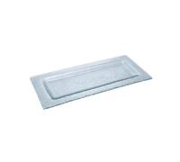 LOVIVER Présentoir à ssert Rectangulaire en Verre Acier Inoxydable pour Gâteaux Pâtisseries Adapté aux Buffs Mariages Réceptions, XL, Vert