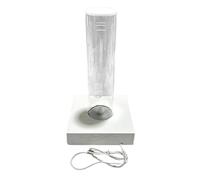 LOVIVER Présentoir de Montre étanche avec Tube Transparent et Lumineux, Support Multifonctionnel pour vitrine, comptoir, Vente au détail, Blanc