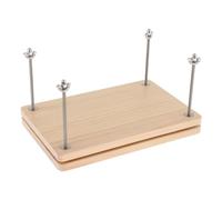 LOVIVER Presse à livres en bois, outil de reliure de livres, presse à papier plat pour bureau, reliure de cartes de vœux, étiquettes