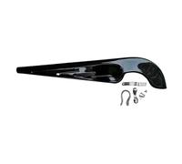 LOVIVER Protection/Couvercle de chaîne de vélo en métal Noir, pour vélos de 28 Pouces