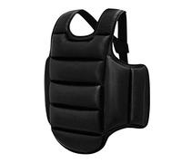 LOVIVER Protège-côtes de karaté, Gilet de Protection de Taekwondo de pour Les Coups de Poing Lourds Femmes Hommes Enfants entraînement de Arts, Noir S