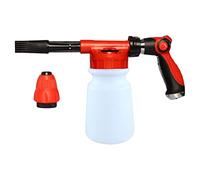 LOVIVER Pulvérisateur de bouteille en mousse 1L Pulvérisateur de lavage de voiture multifonction portable Pulvérisateur de mousse haute pression universel, Blanche