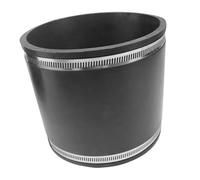 LOVIVER Raccord flexible en caoutchouc avec collier de serrage en acier inoxydable pour plomberie, 110 Mm X 125 Mm X 70