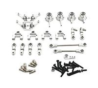 LOVIVER RC Car Metal Parts Metal Upgrades Combo Set RC Car Spare Parts Accessoires pour Wltoys 1:28 RC Car Remote Control Car DIY Modification Part